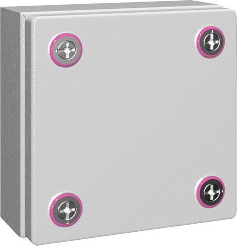 Rittal KX 1514.000 Installációs műszerdobozok, Fali műszerdobozok 150 x 150 x 80 Acéllemez Élénk szü