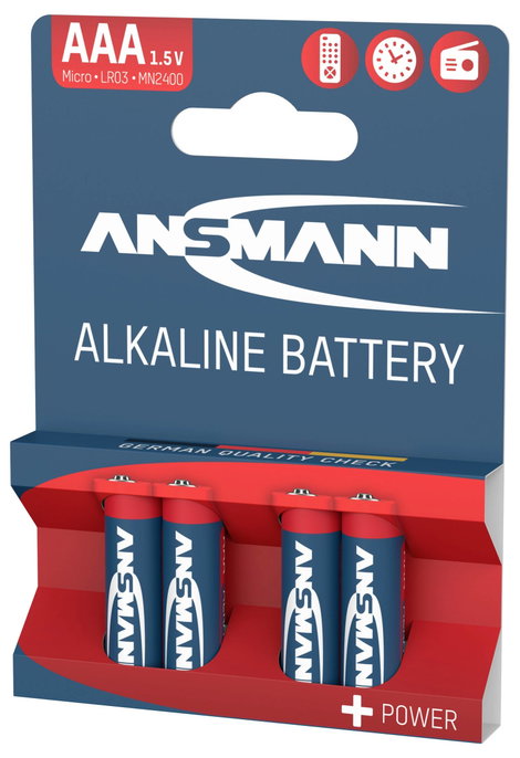 Ansmann Mikroelem LR03 Red-Line Alkáli mangán 1.5 V 4 db 4. kép