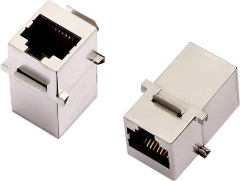 encitech 3101-CAT6a RJ45 CAT 6a csatlakozó 2101-0115-05 Kettős alj Pólusszám 8P8C Fekete 1 db
