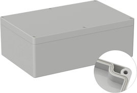 TRU COMPONENTS TC-9065540 Kültéri ház Polikarbonát Élénk szürke (RAL 7035) 1 db