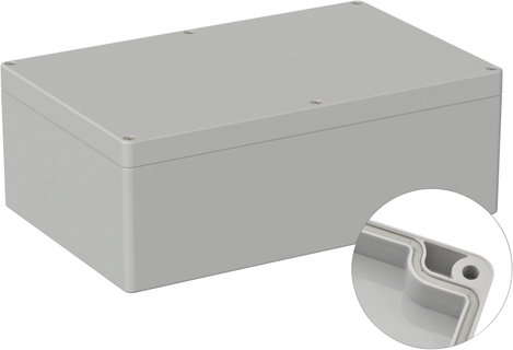 TRU COMPONENTS TC-9065540 Kültéri ház Polikarbonát Élénk szürke (RAL 7035) 1 db
