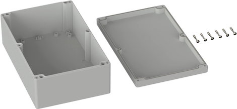 TRU COMPONENTS TC-9065540 Kültéri ház Polikarbonát Élénk szürke (RAL 7035) 1 db 2. kép