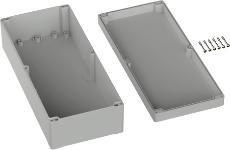 TRU COMPONENTS TC-9065568 Kültéri ház Polikarbonát Élénk szürke (RAL 7035) 1 db 2. kép