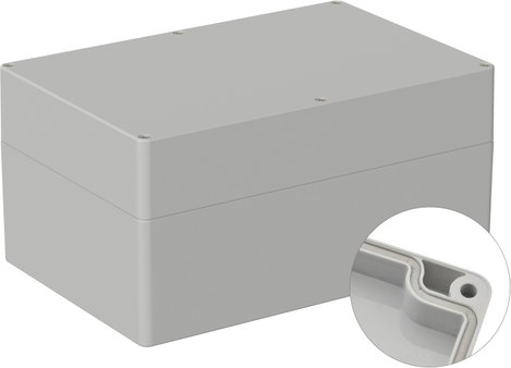 TRU COMPONENTS TC-9065700 Ipari ház ABS Élénk szürke (RAL 7035) 1 db