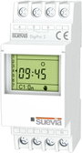 Suevia DigiPro 2 Időkapcsoló óra kalapsínhez 2 váltó 16 A 250 V/AC Napi program, Heti program, Szaba bélyegkép