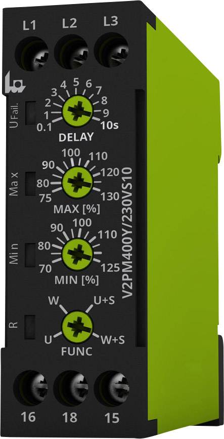 Felügyeleti relé 230 - 400 V/AC 1 váltó tele V2PM400Y/230VS10 1 db