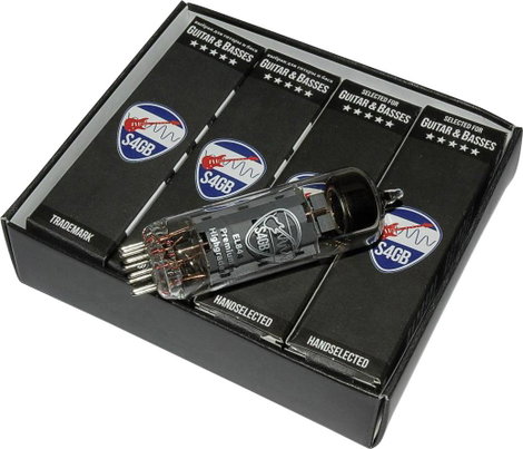 EL84 S4GB Premium Elektroncső, kvartett Szelektálva a következőkhöz Gitár és basszus Végpentóda Pólu