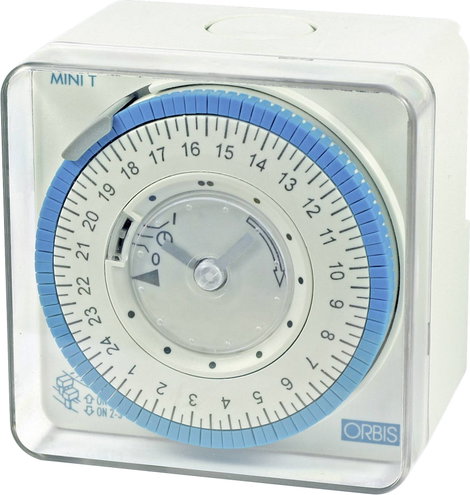 ORBIS Zeitschalttechnik MINI T-QRD 230 V Felszerelhető időkapcsoló óra Analóg 230 V/AC