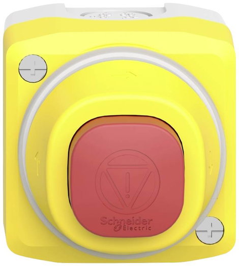Schneider Electric XALK84W3BG Vészkikapcsoló/vészleállító gomb házban, megvilágítható 24 V 6 A 1 zár 2. kép