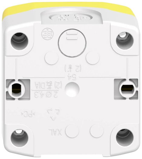 Schneider Electric XALK84W3BG Vészkikapcsoló/vészleállító gomb házban, megvilágítható 24 V 6 A 1 zár 4. kép