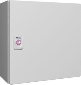 Installációs kapcsolószekrény 300 x 300 x 155 mm, acéllemez, élénk szürke (RAL 7035), Rittal KX 1575
