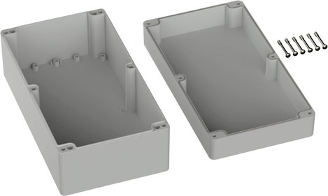 TRU COMPONENTS TC-9065584 Kültéri ház Polikarbonát Élénk szürke (RAL 7035) 1 db 2. kép