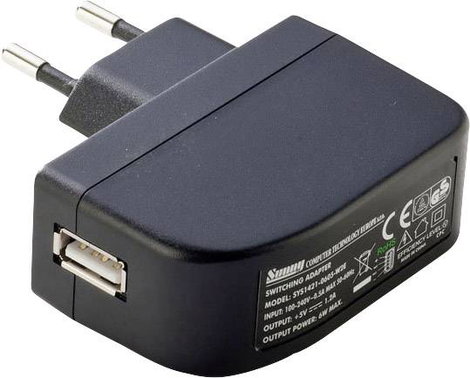 Dehner Elektronik SYS 1638-0605-W2E (Europe USB inlet) Dugasztápegység, fix feszültségű 5 V/DC 1.2 A