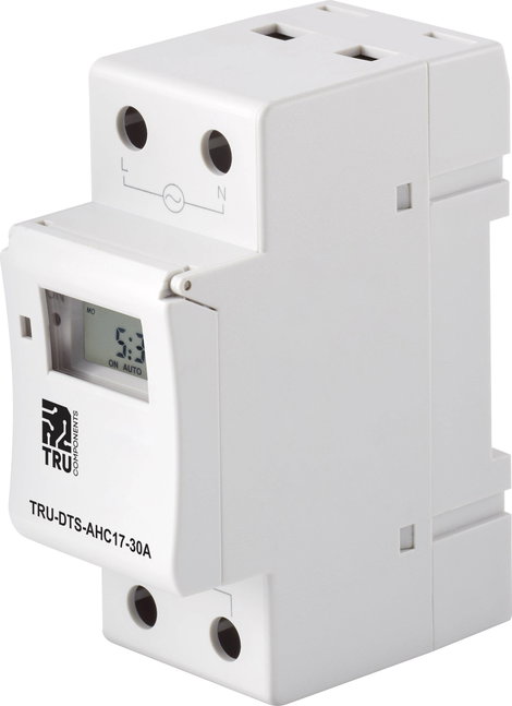 TRU COMPONENTS TRU-DTS-AHC17-30A 230 V/AC 1 váltó 30 A 250 V/AC Heti program 3. kép