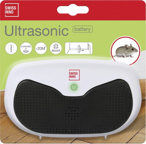 Swissinno Ultrasonic Mobil Kártevőriasztó Funkcióelv Ultrahangos Hatótáv 20 m² 1 db