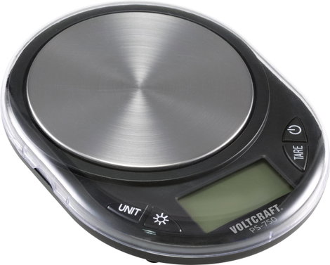 VOLTCRAFT PS-750 Precíziós mérleg Mérési tartomány (max.) 750 g Leolvashatóság 0.1 g Elemekről üzeme 5. kép