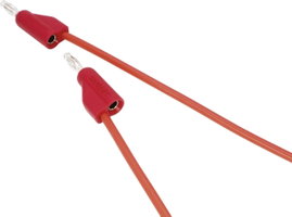 VOLTCRAFT MSB-100 Mérővezeték [4 mm-es dugó - 4 mm-es dugó] 1.00 m Piros 1 db