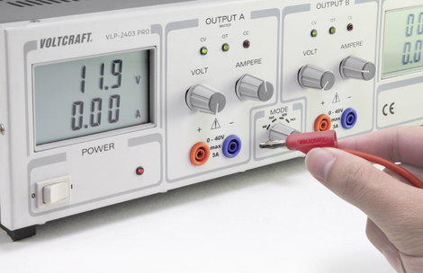 VOLTCRAFT MSB-100 Mérővezeték [4 mm-es dugó - 4 mm-es dugó] 1.00 m Piros 1 db 4. kép