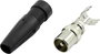 Conrad Components 1372216 Koax dugó törésgátlóval Csatlakozók: Koaxiális dugó, IEC 1 db bélyegkép