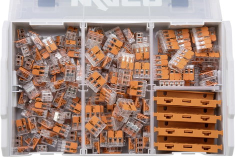 Vezetékösszekötő készlet, flexibilis: 0,14-4 mm², merev: 0,2-4 mm, 229 db, WAGO 887-952 2. kép