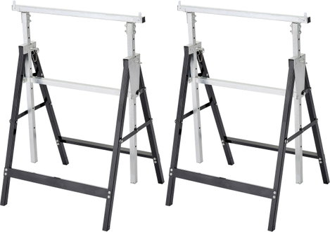 TOOLCRAFT 200 kg Állvány Kihajtható, Állítható magasság (Sz x Mé) 680 mm x 580 mm 12.7 kg 2 db