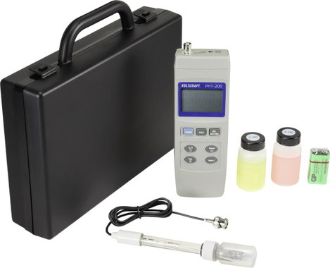 Kombinált mérőműszer pH érték, Redox (ORP), Voltcraft PHT-200 5. kép