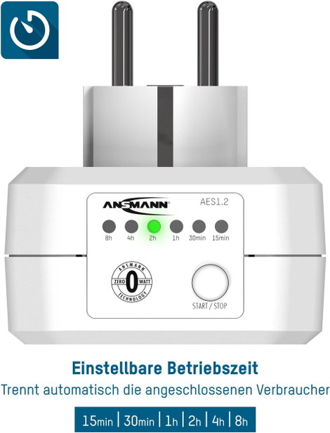 Ansmann 1260-0001 Dugalj időzítő Analóg Időzítő funkció 4. kép