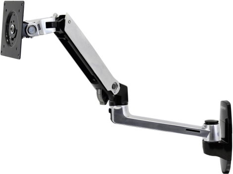 Ergotron LX Arm Wall Mount Monitor fali tartó 1 részes 38,1 cm (15) - 86,4 cm (34) Állítható magassá