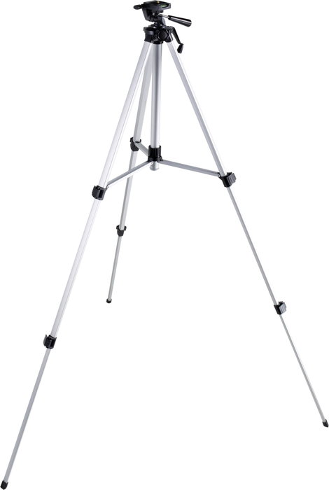 TOOLCRAFT Tripod 1/4 col Munkamagasság=51 - 150 cm Ezüst inox Vízmérték 2. kép