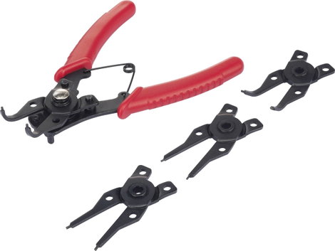 TOOLCRAFT TO-6679764 Seeger gyűrű fogó Alkalmas Külső- és belső csapágygyűrűk 10-50 mm 10-50 mm Hegy 2. kép
