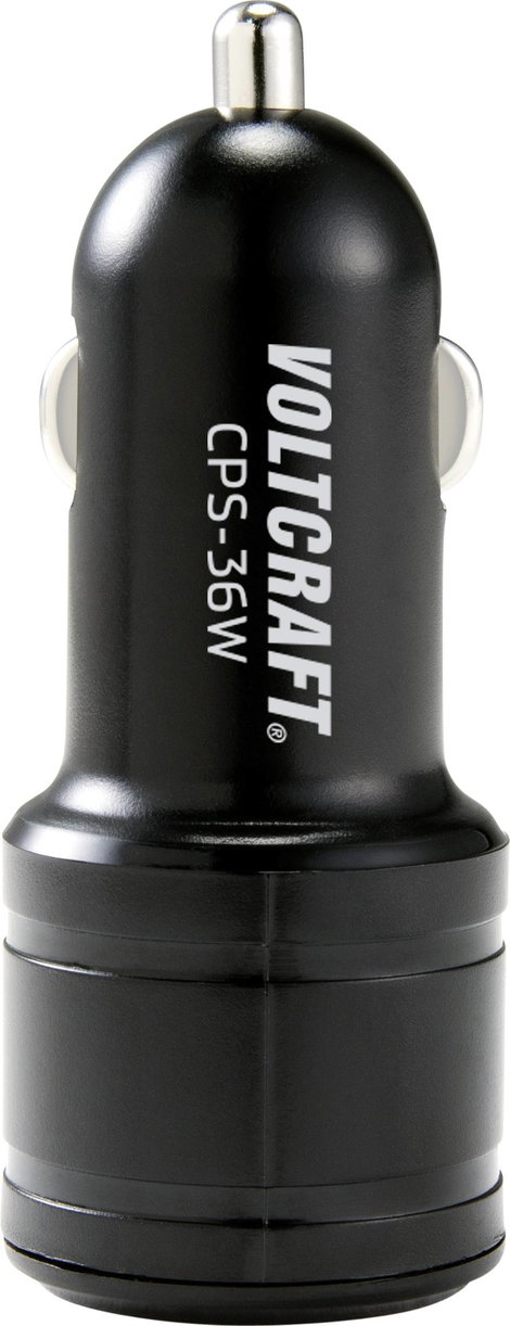 VOLTCRAFT CPS-36W VC-11015375 USB-s töltőkészülék Személygépkocsi Kimeneti áram (max.) 3 A 2 x USB 4. kép