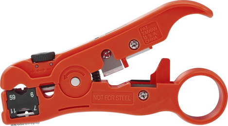 TOOLCRAFT TO-6609318 HSK-4132 Csupaszoló fogó Alkalmas Koax kábel, Kerek vezetékek 3. kép