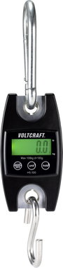 VOLTCRAFT HS-100 Akasztós mérleg Mérési tartomány (max.) 100 kg Leolvashatóság 100 g Fekete bélyegkép
