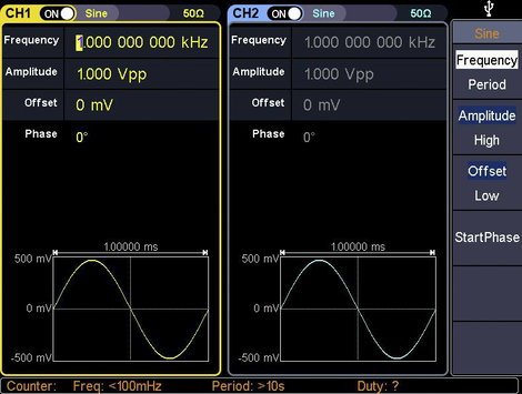 2 csatornás függvénygenerátor 1 µHz - 160 MHz 1,25 GS/s, Voltcraft FG-31602T 14. kép