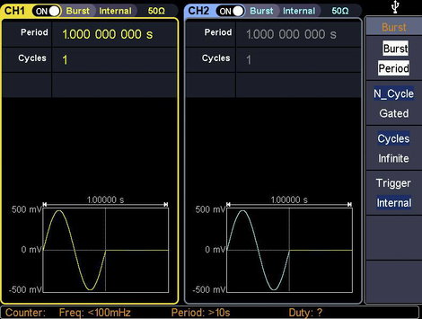 2 csatornás függvénygenerátor 1 µHz - 160 MHz 1,25 GS/s, Voltcraft FG-31602T 16. kép