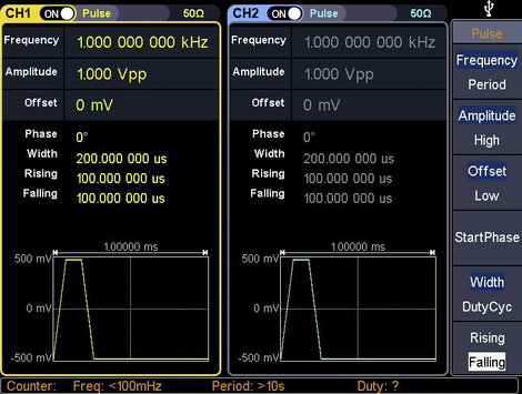Hálózatról működő függvénygenerátor 1 µHz - 80 MHz 2 csatornás, Voltcraft FG-30802T 16. kép