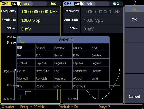 Hálózatról működő függvénygenerátor 1 µHz - 80 MHz 2 csatornás, Voltcraft FG-30802T 6. kép