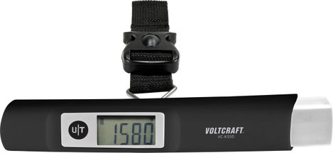 VOLTCRAFT VC-KS50 Koffermérleg Mérési tartomány (max.) 50 kg Leolvashatóság 10 g Fekete, Élénk szürk 4. kép