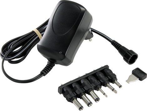 Univerzális beállítható dugasztápegység 3 V, 4,5 V, 5 V, 6 V, 7,5 V, 9 V, 12 V, 0,6 A 7,2 W, Voltcra 2. kép