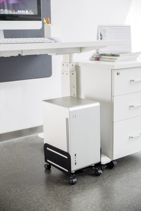 SpeaKa Professional SP-PCS-150 SP-9009204 Számítógép tartó Padló, Álló Fekete Terhelhetőség: 10 kg 9. kép