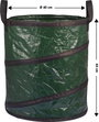 Kerti zsák 56 l, zöld, Basetech BT-2258734 bélyegkép