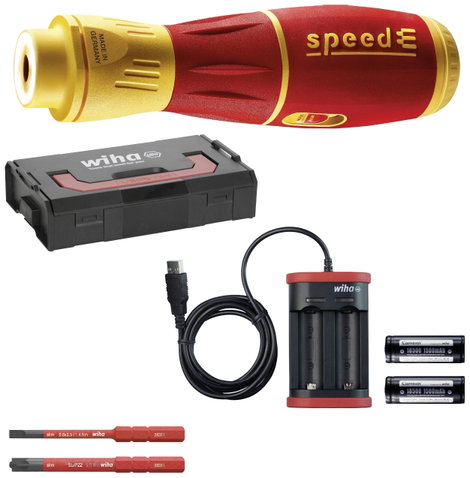 Elektromos csavarhúzó készlet, Wiha speedE II electric