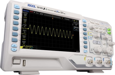 Digitális oszcilloszkóp 200 MHz 2 csatornás 1 GSa/mp 24000 kpts 8 bit, Rigol DS1202Z-E 3. kép