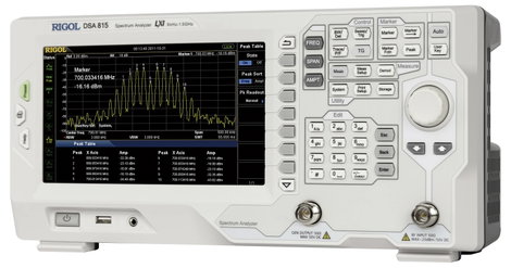 Spektrumanalizátor 9 kHz - 1,5 GHz, sávszélesség (RBW) 100 Hz, Rigol DSA815-TG 3. kép