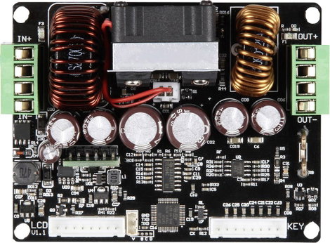 Joy-it JT-DPH5005 Labortápegység, step up/step down 0 - 50 V 0 - 5 A 250 W Csavaros szorítók Távirán 2. kép