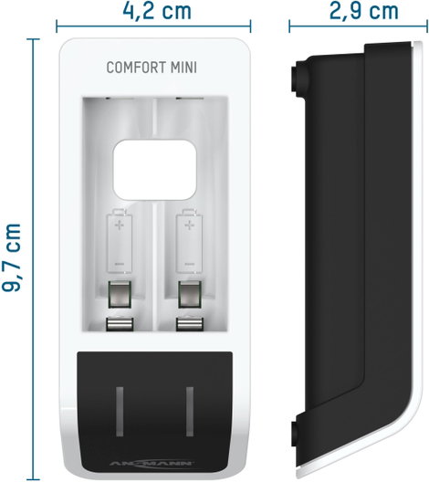 Ansmann Comfort Mini Hengeres akku töltő NiMH Mikro (AAA), Ceruza (AA) 16. kép