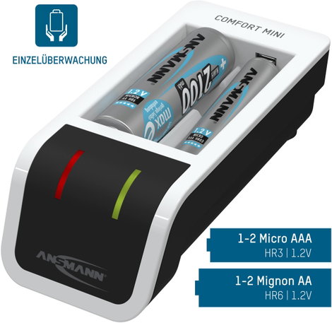 Ansmann Comfort Mini Hengeres akku töltő NiMH Mikro (AAA), Ceruza (AA) 18. kép