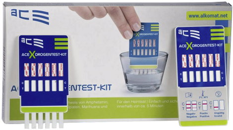ACE Kit X 100338 Drogteszt készlet Vizeletvizsgálat, Kenet Ellenőrizhető drogok=Amfetamin, MDMA, Met 4. kép