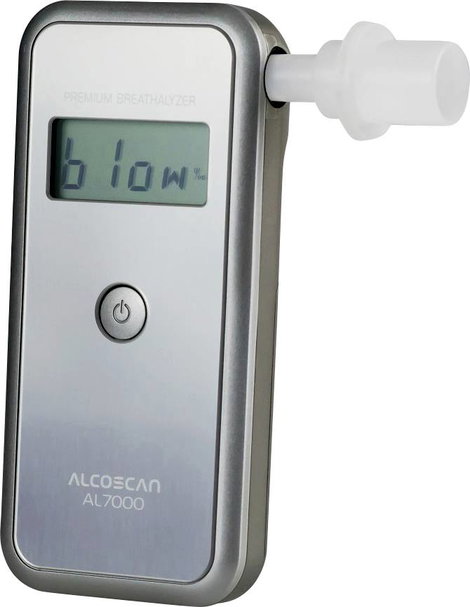 ACE AL7000 Alkoholteszter Ezüst 0 - 4 ‰ Cserélhető érzékelő, Kijelzővel