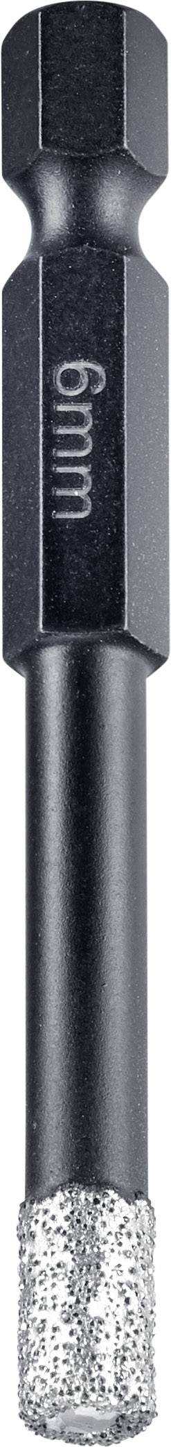 kwb HM Fliesenbohrer 6-Kant 6 mm 500306 Csempefúró 1/4 (6,3 mm), Hatlap szár 1 db 2. kép